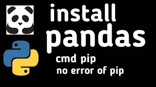 How to install pandas for python any version using cmd pip without pip error || by Telesky ||