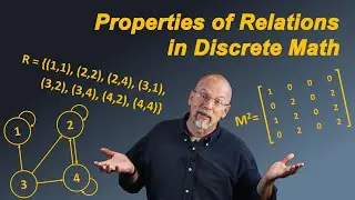 Properties of Relations in Discrete Math (Reflexive, Symmetric, Transitive, and Equivalence)