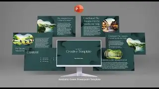 Aesthetic Green PowerPoint Template  | Animation effects | Presentation Animation | FREE TEMPLATE