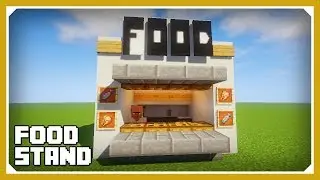 Minecraft: How To Build A Fast Food Stand Tutorial (Easy Survival Minecraft Design)