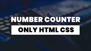 Pure CSS Number Count | CSS Animation Examples