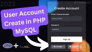 How to Signup in PHP and MySQL | PHP Register Tutorial 