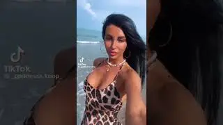 Sexy Venezuela woman modeling leopard print maxi dress #asmr #trending #fashion