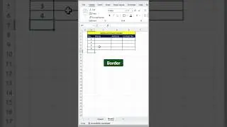 Apply automatic borders in excel l border process in excel 