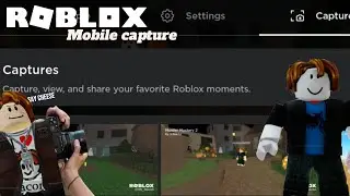 Roblox mobile capture function | ROBLOX Now you can capture photo on MOBILE!!