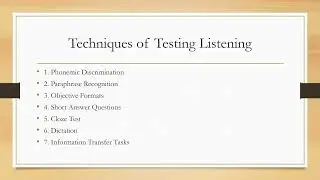 Assessing Listening 2