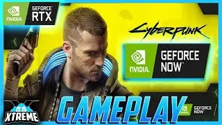 Cyberpunk 2077 GeForce NOW Gameplay with Raytracing - RTX ON