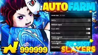 ROBLOX Project Slayers Script/Hack GUI | Auto Farm, Kill All,  *PASTEBIN 2024*