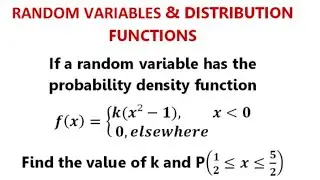 @btechmathshub7050 Continuous Probability Distribution-Problem Random Variables.