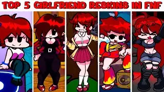 Top 5 Girlfriend Reskins in Friday Night Funkin - GF RESKIN IN FNF