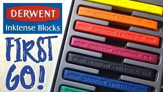 Derwent Inktense Blocks review - My first go and how to use!