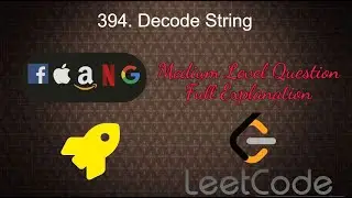 394. Decode String | Medium Level Interview Question Full Explanation in Python