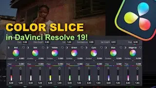 Brand New COLOR SLICE tool in Davinci Resolve 19!