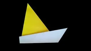 Простой парусник оригами ⛵️ origami sailboat