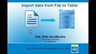 Import data from File to table in SQL Server |.txt, .csv files to table|Import Flat File|Import Data