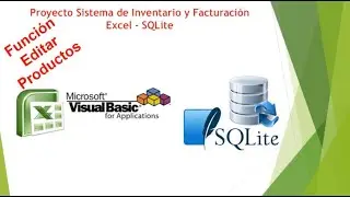 Proyecto Sistema Inventario Facturacion Excel SQLite - Función Editar Productos
