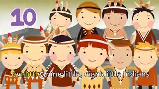 TEN LITTLE INDIANS | Song with lyrics