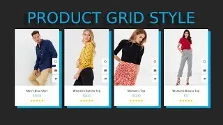 Product Grid Design with awesome hover effect using HTML, CSS and Bootstrap