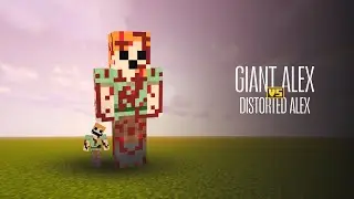 Giant Alex vs Distorted Alex | Creepypasta battle