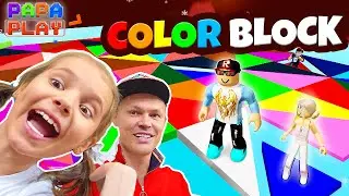 Очень прикольная игра Color block Roblox