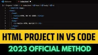 How to Write & Run HTML in Visual Studio | HTML in VS Code (2023 Update)