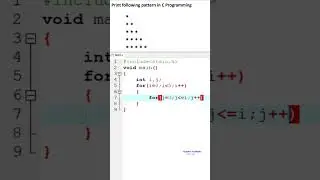 Printing star pattern using C Programming