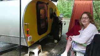 TIMBERLEAF Teardrop Trailer tour Rhinorack review