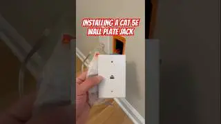 Installing a CAT5E wall jack 