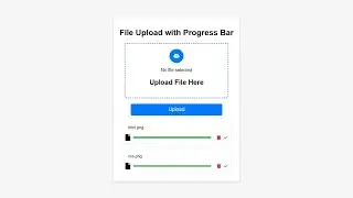 Create a Multi-File Uploader with Progress Bar using HTML, CSS, and JavaScript 