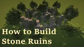 Minecraft Building Tutorial- How to Build Overgrown Stone Ruins