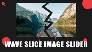 How to make image slider | Slice effect Image slider | Pure CSS and JS