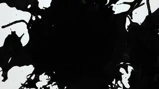 4K Black Paint Splash Explosion White Motion / Animation Background | FREE Black Paint Explosion