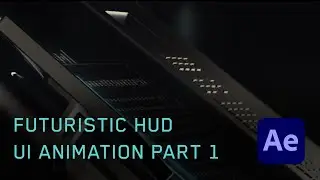 Futuristic HUD UI animation part 1