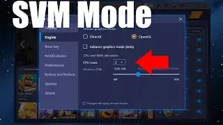 Как включить SVM Mode в Bios чтобы BlueStack использовал все ядра вашего Процессора ?