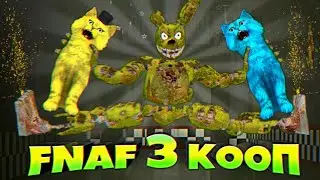 FNAF 3 КООП СПРИНГТРАП и ФАНТОМЫ РАЗНОСЯТ КОТА ФНАФ ПЛЕЯ и КОТЕНКА ЛАЙКА в ХОРРОР АТТРАКЦИОНЕ !!!