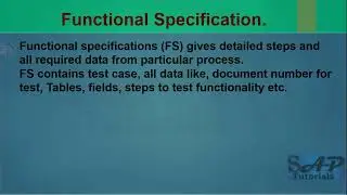 35.1) Z Report, GAP and Functional Specification in SAP MM. #sap #sapmm #sapmaterialmanagement