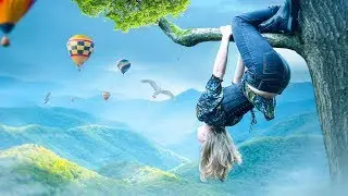 Fantasy World Climb Manipulation Effect Photoshop Tutorial