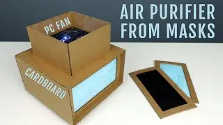 DIY Air Purifier Filter from Cardboard and Masks - 5 Minutes Crafts