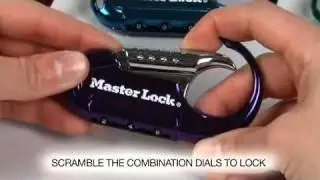 Operating the Master Lock 1548DCM Backpack Combination Lock