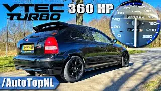 1998 Honda Civic VTEC *BIG TURBO* 360HP on AUTOBAHN by AutoTopNL