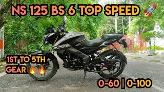 2024 Bajaj Pulsar NS 125 Top Speed 🚀🔥 |0 to 60 | 0 to 100 | All Gears Top Speed |Faster Than Xtreme?