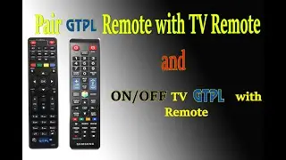 TV remote Pairing With GTPL Remote GTPL set top box remote