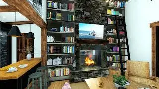 MB 781 FREEDOM 45 RUSTIC HOUSE PLAN FARM INTERIOR WALK THROUGH