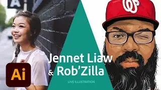 Live Illustration with Jennet Liaw and Rob Generette III - Adobe Live | Adobe Creative Cloud