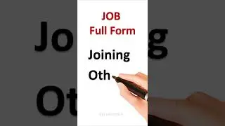 JOB Full Form #shorts #fullform