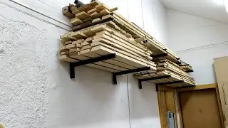 Кронштейны для хранения пиломатериалов / Lumber storage brackets