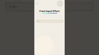 Creating Amazing Input Animation Effect || 