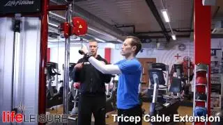 How to do a 'Tricep Cable Extension' with Miles @ lifeLEISURE SSV