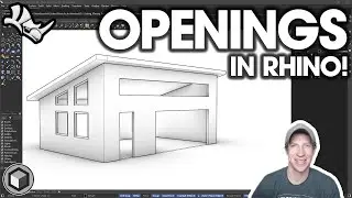 The ULTIMATE GUIDE to Openings in Rhino (Cut, Move, and Resize Door and Window Openings!)