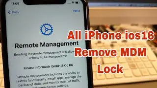 All iPhone ios16 Bypass Remote Management. One Click Unlocktool.